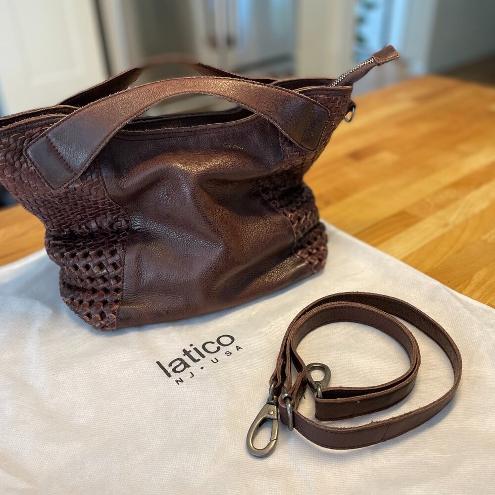 Latico Theo Leather Crossbody Brown